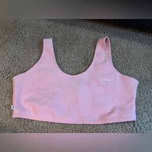 Adidas Terrycloth Bra Size Large Pink